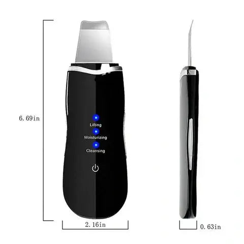 Ultrasonic Skin Scrubber – 5-in-1 Multifunctional Deep Face Cleansing Elite Mall pk