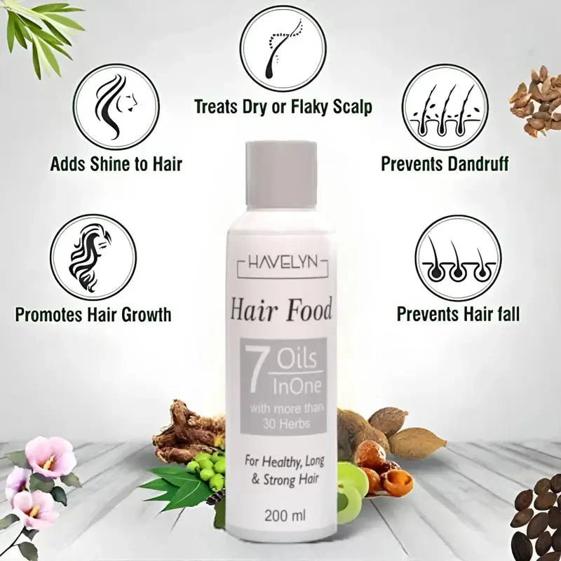 7 in one Hair Food Oil For Healthy Long & Strong Hair 30 Herbs Oil Elite Mall pk
