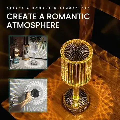 16 Colors Rose Touch Crystal Desk Lamp Elite Mall pk