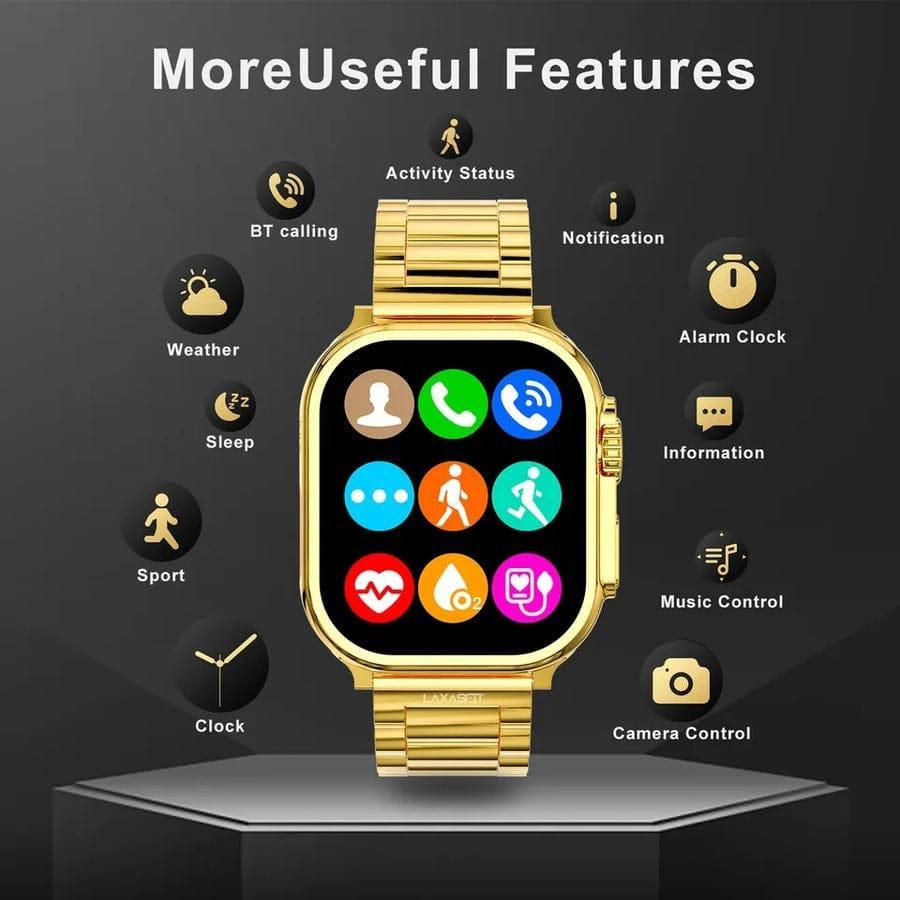 Ultra Golden Smart Watch Full HD 49 MM Elite Mall pk