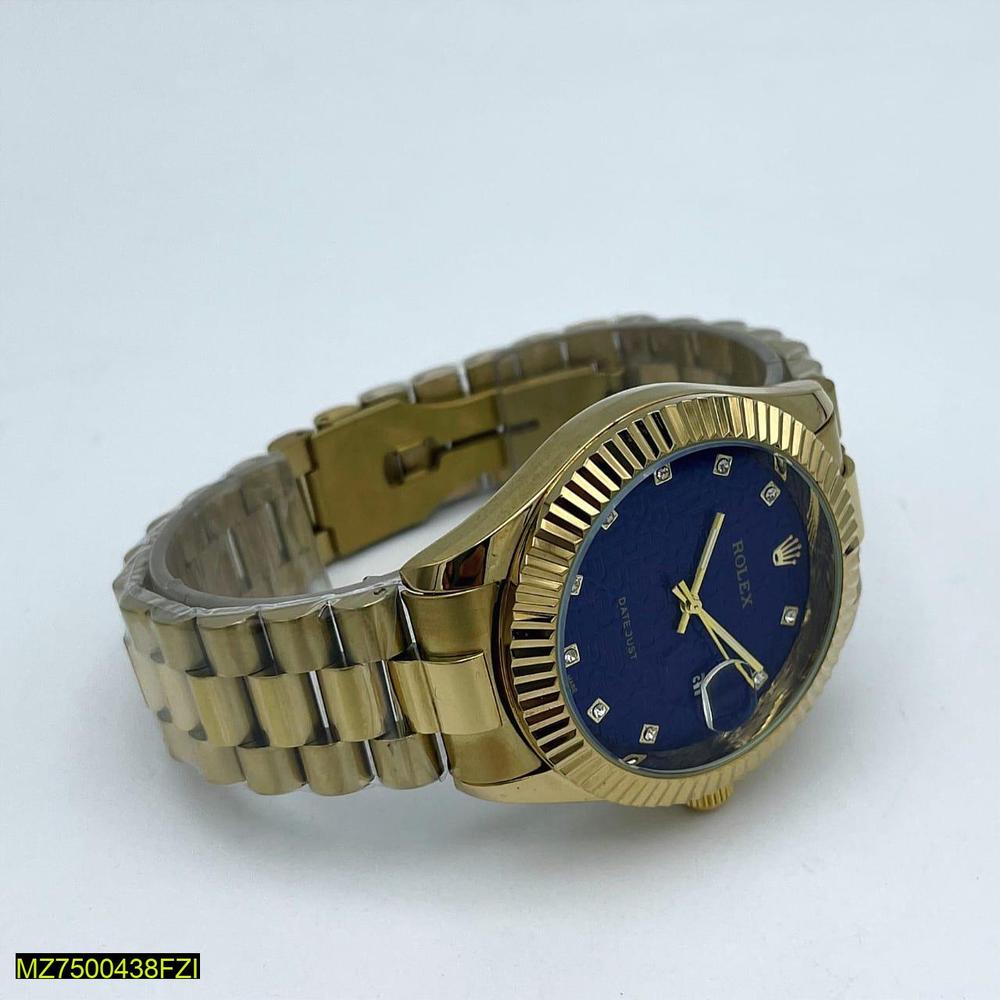 Men,s Golden Analogue Watch Elite Mall pk