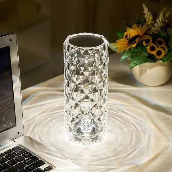 16 Colors Rose Touch Crystal Desk Lamp Elite Mall pk