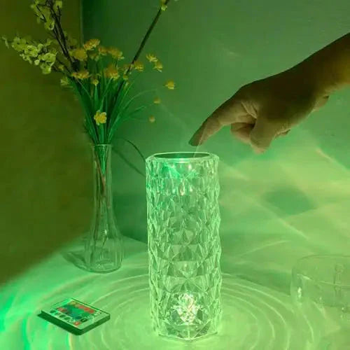 16 Colors Rose Touch Crystal Desk Lamp Elite Mall pk