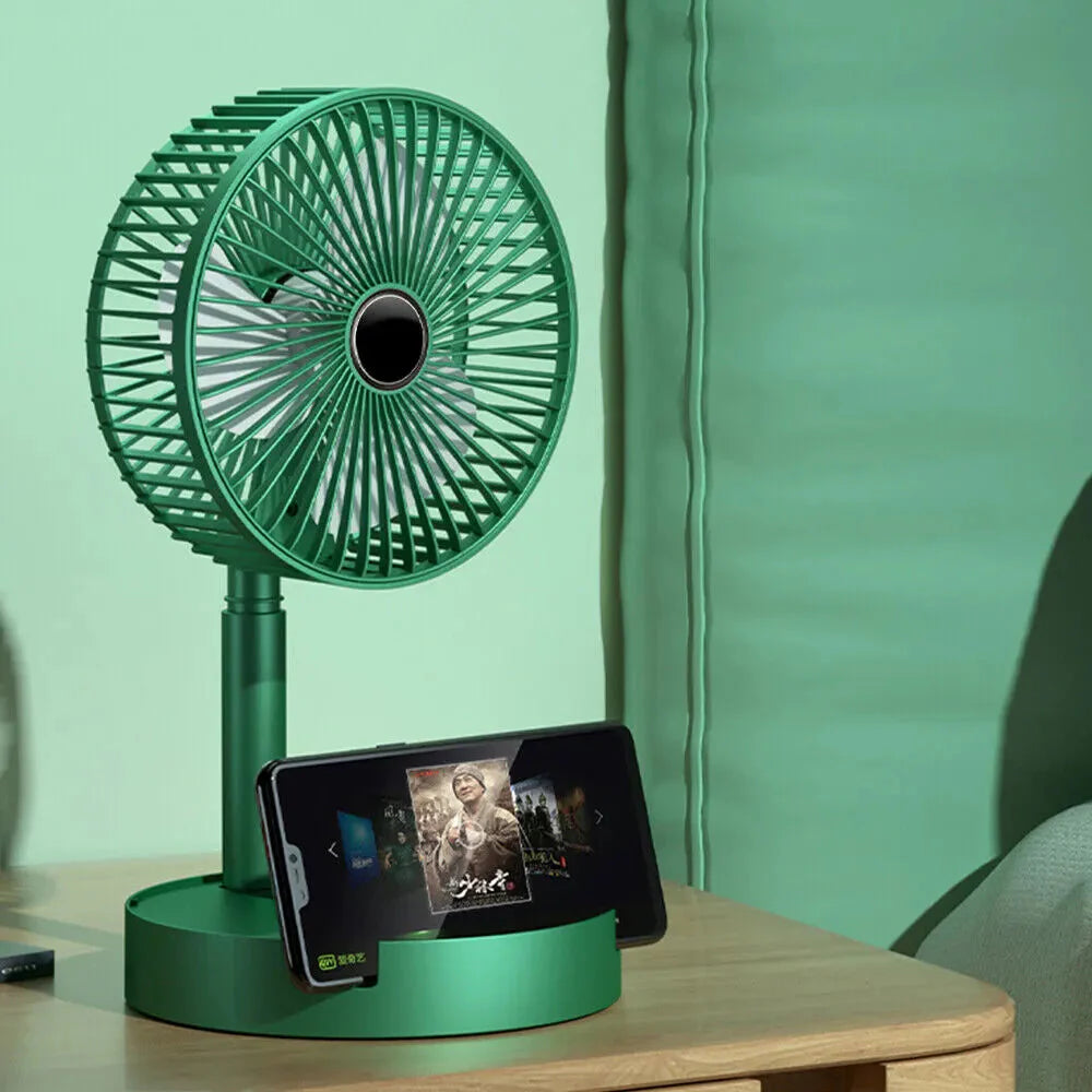 USB Rechargeable Fan Portable Electric Mini Fan Foldable Telescopic Fan Elite Mall pk