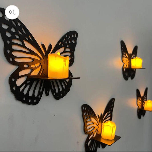 MDF Wall Decoration beautiful butterfly Pack of 3 Elite Mall pk